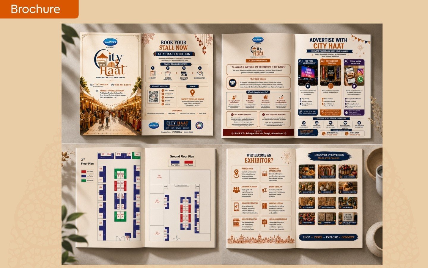 Exhibitor brochure spreads