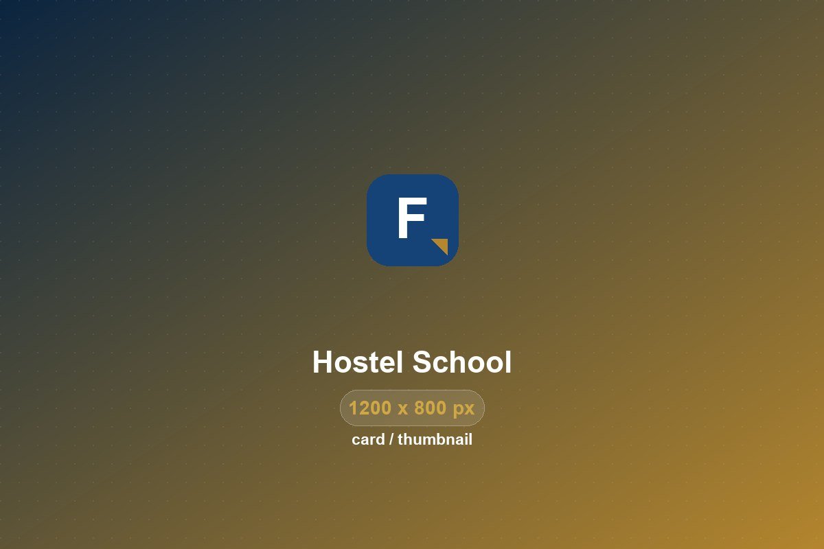 Hostel School Website