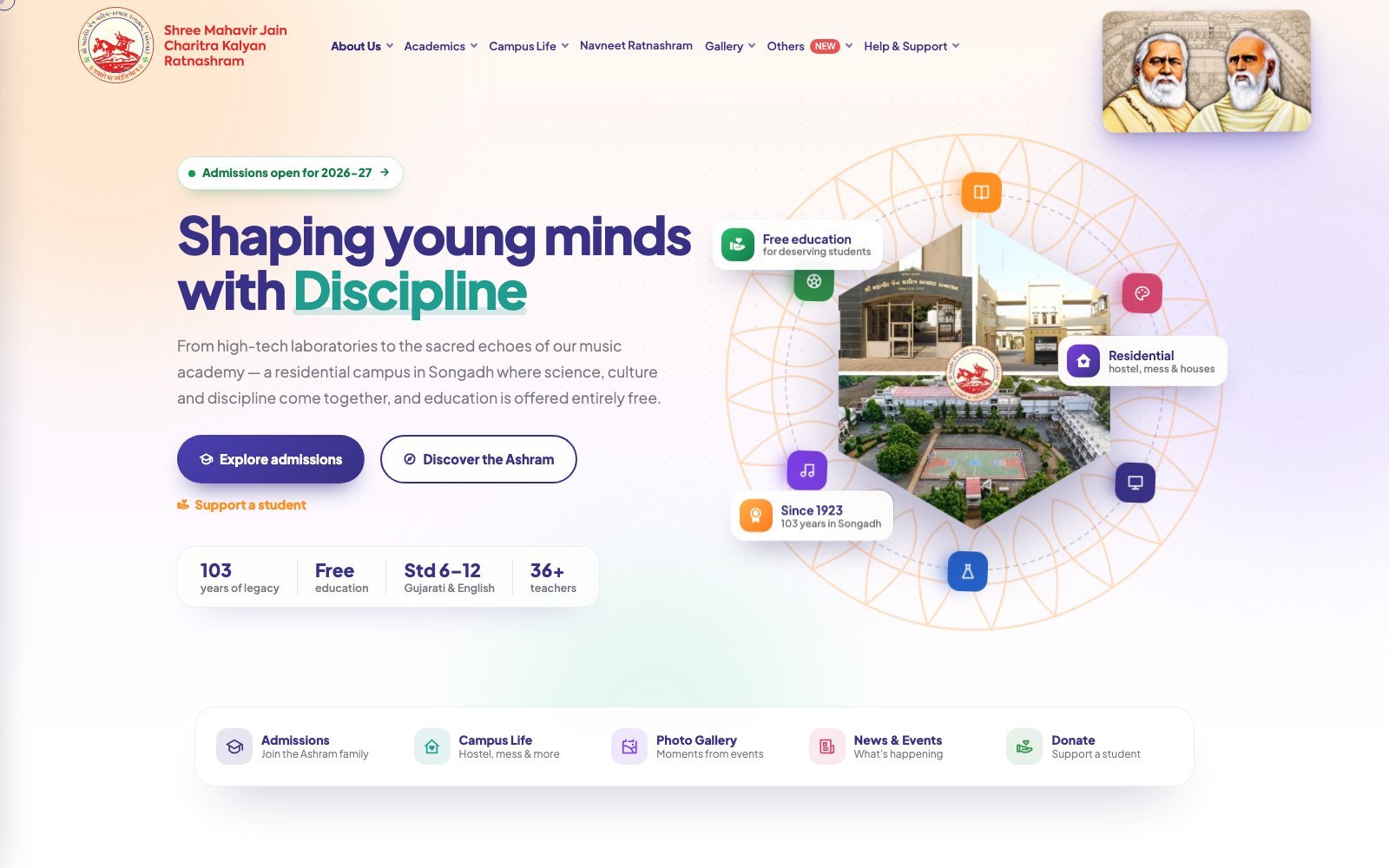 Admissions first