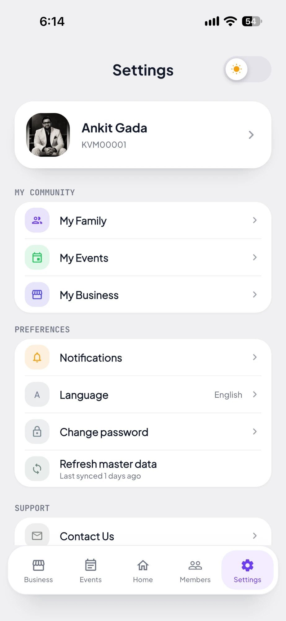 Settings and community tools