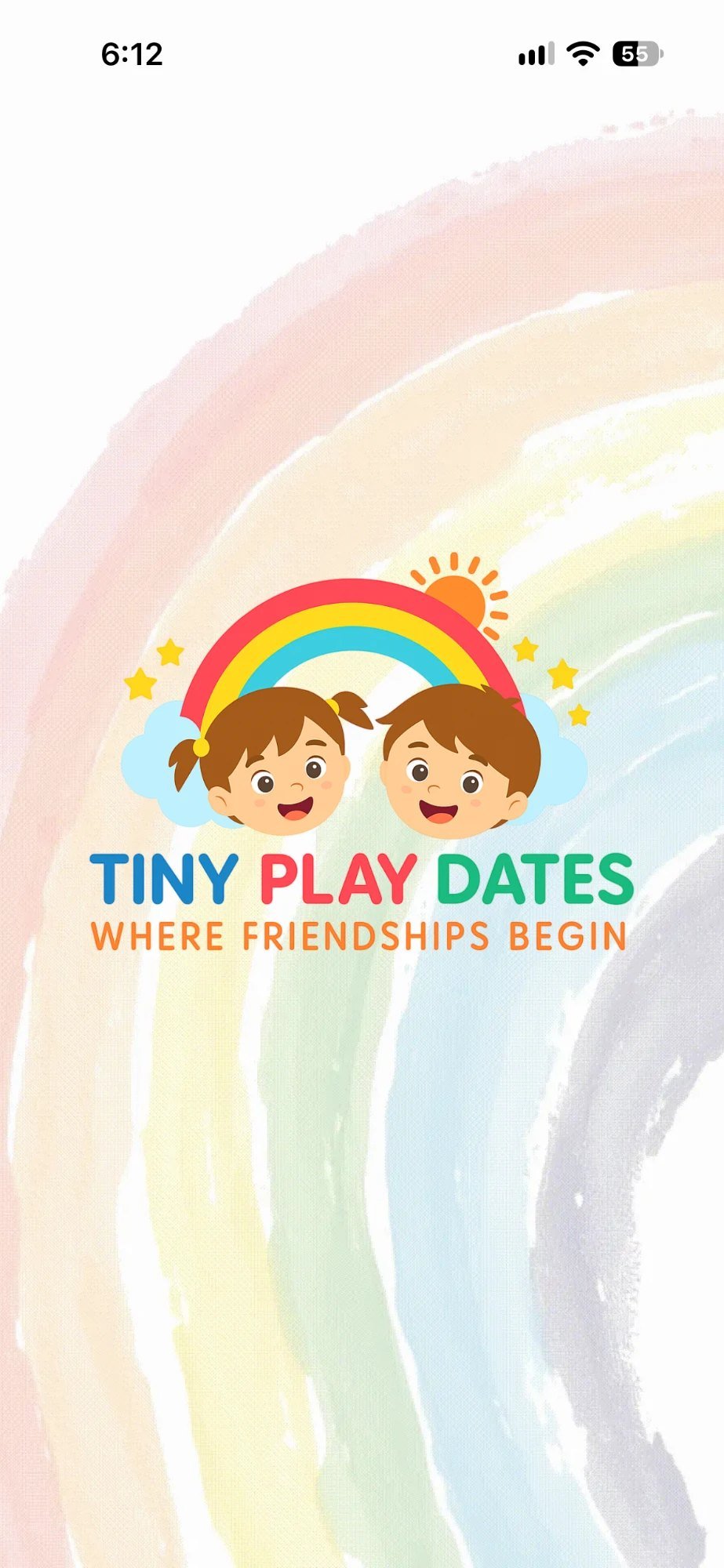 Welcome screen