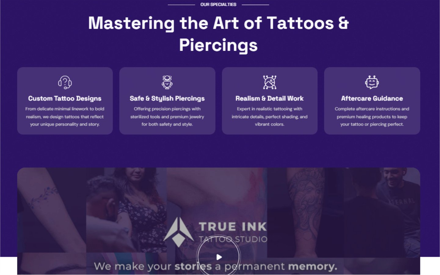 Bold, visual-first design